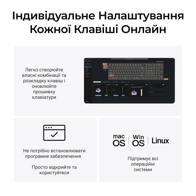 Клавіатура бездротова Keychron Q6 HE Magnetic Switch Black RGB (Q6H-M1-UA) - изображение 13