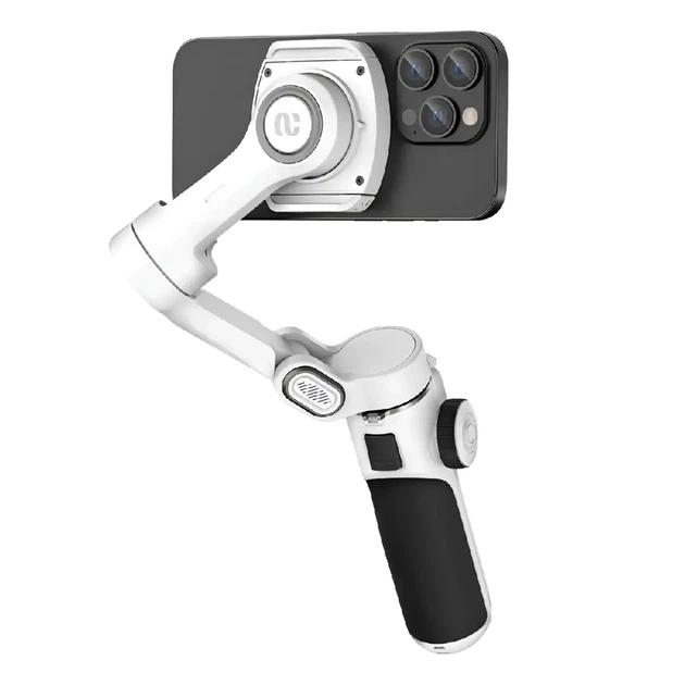 Триосьовий стабілізатор AOCHUAN Professional Gimbal Stabilizer for Smartphone SMART P2 White - изображение 3