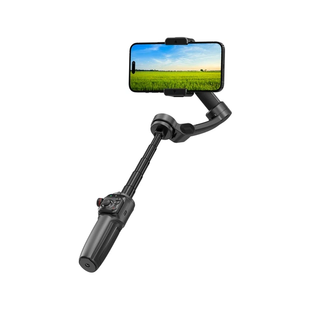 Триосьовий стабілізатор WIWU AI Smart Checking Gimbal PRO Wi-SE016 Black - Фото 1 Триосьовий стабілізатор WIWU AI Smart Checking Gimbal PRO Wi-SE016 Black - изображение 1