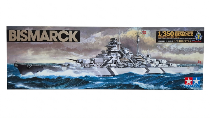 Збірна модель Tamiya 1:350 Німецький лінійний корабель Bismarck - Фото 1 Збірна модель Tamiya 1:350 Німецький лінійний корабель Bismarck - изображение 1