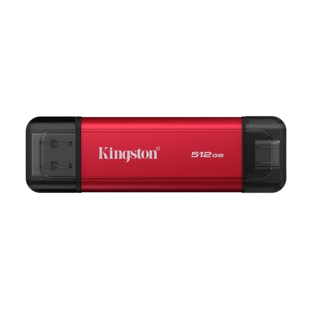 Портативний SSD Kingston Dual USB-A/C 512GB Dual Portable 1050MB/s USB 3.2 Gen 2 Red/Black - Фото 1 Портативний SSD Kingston Dual USB-A/C 512GB Dual Portable 1050MB/s USB 3.2 Gen 2 Red/Black - изображение 1
