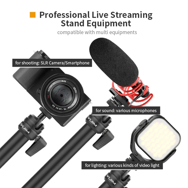 Штатив-тримач Ulanzi Vijim Desktop Flexible Arm/Light Stand(Three-Stages) (UV-2666 LS08) - изображение 9