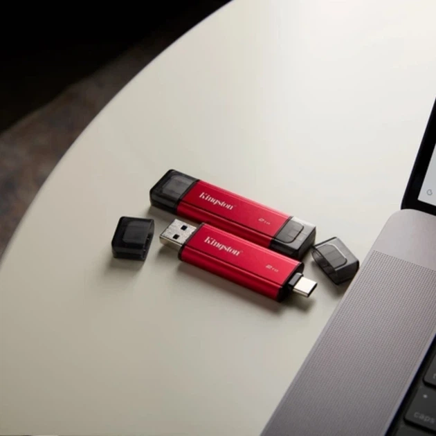 Портативний SSD Kingston Dual USB-A/C 2TB Dual Portable 1050MB/s USB 3.2 Gen 2 Red/Black - изображение 9