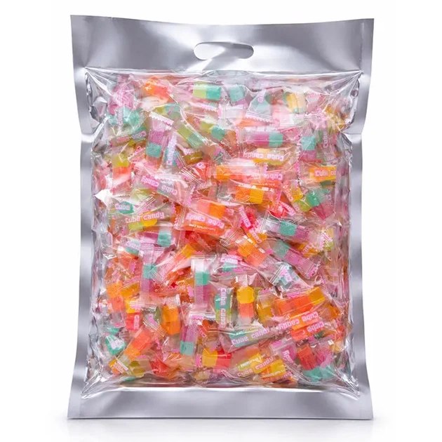 Леденцы мелкие КУБ CUBE candy 1кг. Конфеты-Кубики с буквами фруктовые - изображение 2