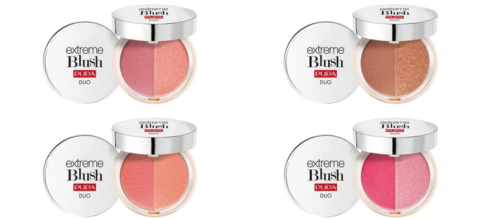 Компактные двойные румяна Pupa Extreme Blush Duo 130 - Matt Salmon Radiant Peach 4 г - Фото 3 Компактные двойные румяна Pupa Extreme Blush Duo 130 - Matt Salmon Radiant Peach 4 г - изображение 3