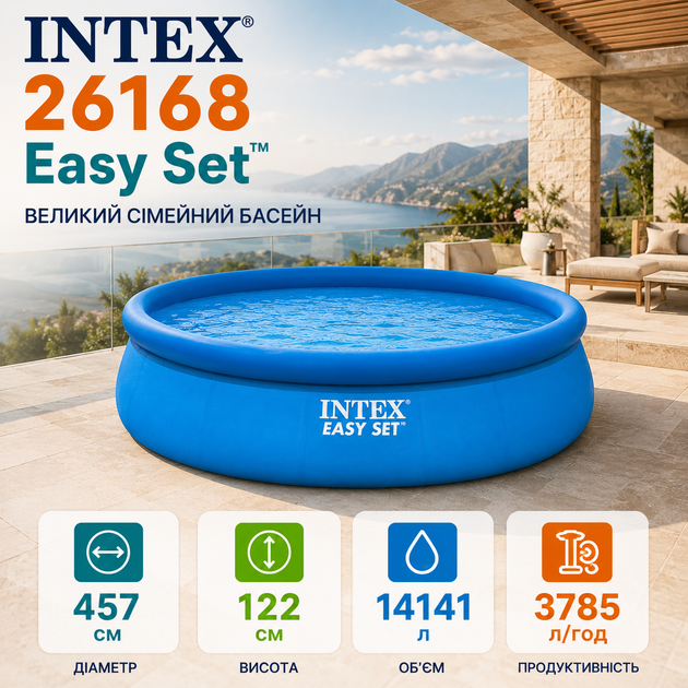 Надувной бассейн Intex 26168 Easy Set - изображение 3