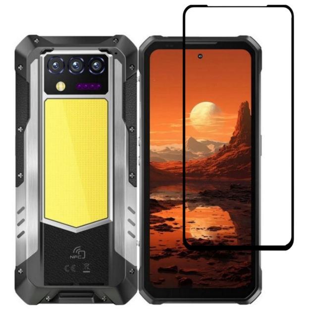 Защитное стекло LUX для Oukitel WP100 / WP100 Titan полная проклейка черный - Фото 1 Защитное стекло LUX для Oukitel WP100 / WP100 Titan полная проклейка черный - изображение 1
