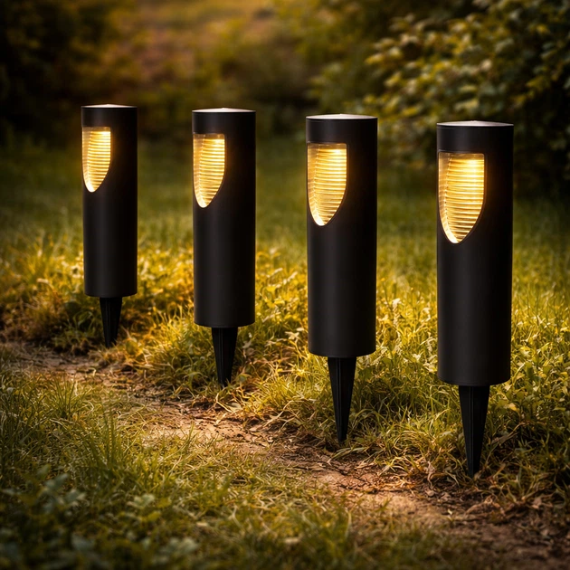 Садовий ліхтар Garden Light на сонячній батареї для вулиці з датчиком руху енергоефективний світильник для саду і двору вуличний ліхтар на сонячній панелі яскраве LED освітлення - зображення 3