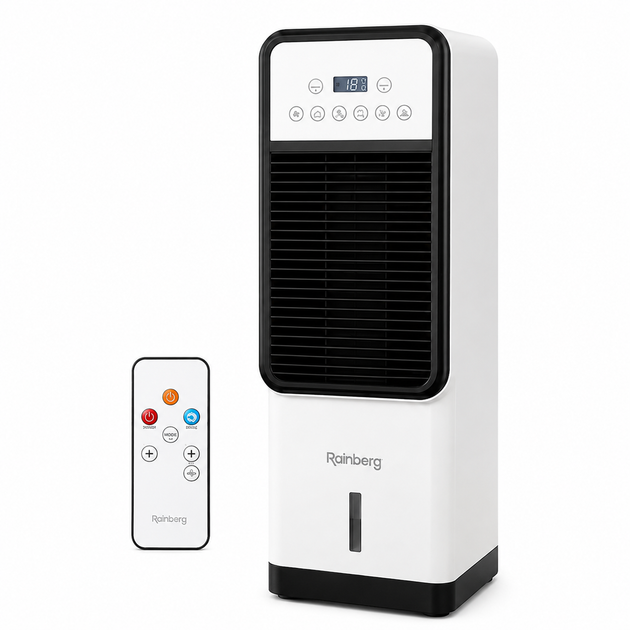 Портативний кондиціонер Вентилятор Rainberg RB-2343 з функцією зволоження повітря й пультом - зображення 4