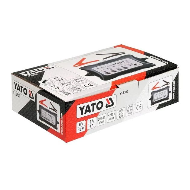 Професійний зарядний пристрій YATO YT-8300 для авто акумуляторів - изображение 4