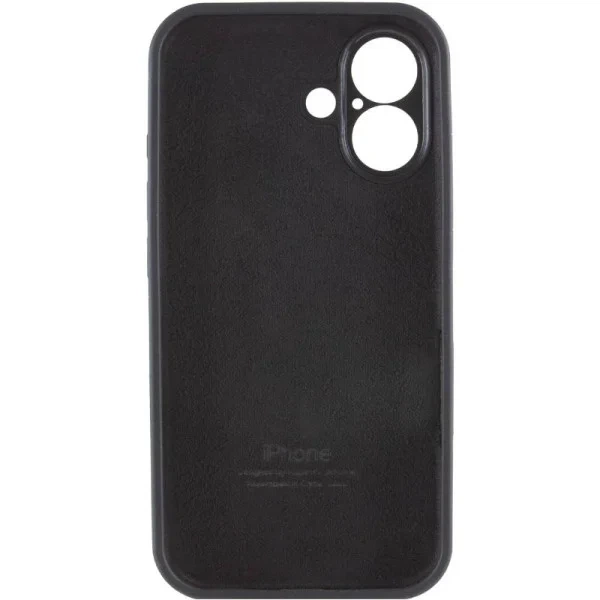 Чохол для iPhone 16 силіконовий Soft-touch Silicone Case Full Size with Frame (AA) Black - Фото 3 Чохол для iPhone 16 силіконовий Soft-touch Silicone Case Full Size with Frame (AA) Black - зображення 3