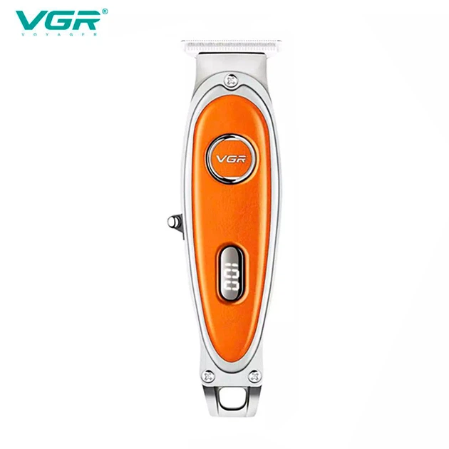 Тример акумуляторний VGR V-263 ORANGE, 4 насадки, LED дисплей - изображение 4