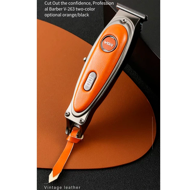 Тример акумуляторний VGR V-263 ORANGE, 4 насадки, LED дисплей - изображение 7