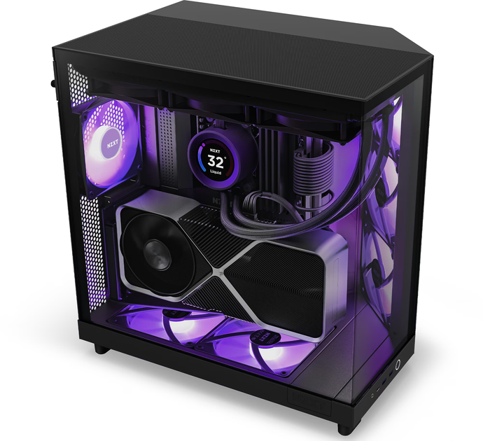 Корпус для ПК NZXT H6 Air Flow RGB Черный (102101200) - Уценка - изображение 3