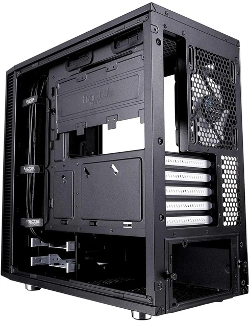 Корпус Fractal Design Define Mini C TG / без БП / Mini-Tower / mATX / Tempered Glass / 2x120mm Fans / USB 3.0 / Черный (101642365) - Уценка - Фото 10 Корпус Fractal Design Define Mini C TG / без БП / Mini-Tower / mATX / Tempered Glass / 2x120mm Fans / USB 3.0 / Черный (101642365) - Уценка - изображение 10
