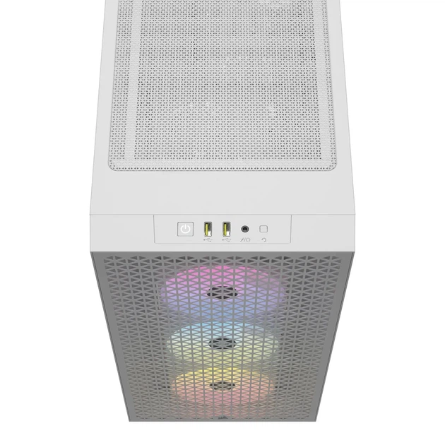 Корпус Corsair 3000D RGB Airflow / Mid-Tower / 3x120mm ARGB / Tempered Glass / White - Уценка - изображение 9