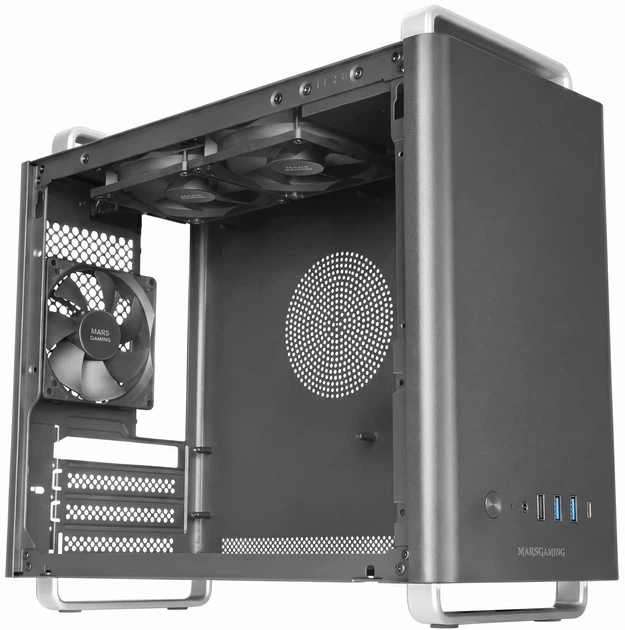Корпус Mars Gaming MC-ELITE / без БП / Черный (101633398) - Уценка - изображение 3