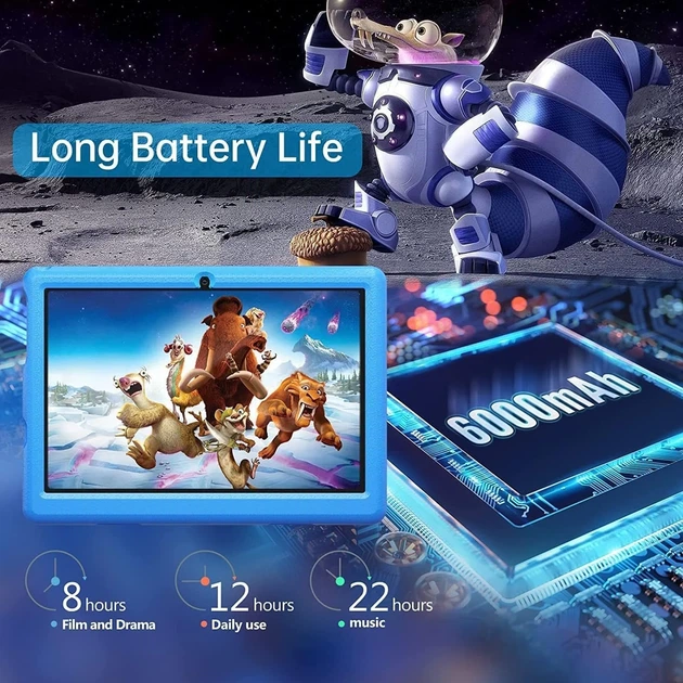 Детский планшет 10.1" HotLight KT1006 2/32Gb 4 ядра Android 12 6000 mAh Синий (102023615) - Уценка - Фото 4 Детский планшет 10.1" HotLight KT1006 2/32Gb 4 ядра Android 12 6000 mAh Синий (102023615) - Уценка - изображение 4