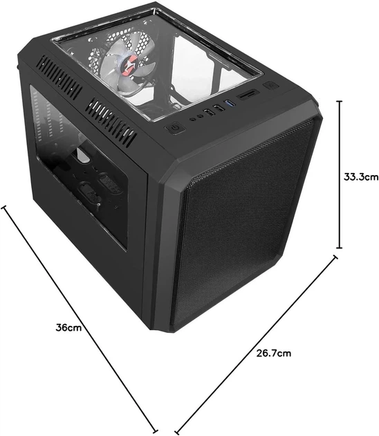 Корпус для ПК iTek QBO 8 EVO ARGB Черный (102022286) - Уценка - Фото 8 Корпус для ПК iTek QBO 8 EVO ARGB Черный (102022286) - Уценка - изображение 8