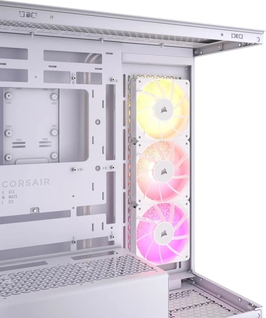 Корпус Corsair 3500X ARGB / Mid-Tower / 3x120mm ARGB Fans / E-ATX / без БП / Белый (101898064) - Уценка - изображение 4