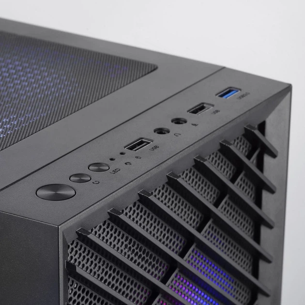 Корпус Mars Gaming MC-VORTEX / без БП / Micro-ATX / 3x120mm FRGB / Черный (101631788) - Уценка - изображение 7