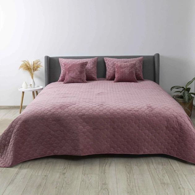 Покривало ТЕП "VELOUR" Mesa rose/Ромб круглий, 180x240 - Фото 2 Покривало ТЕП "VELOUR" Mesa rose/Ромб круглий, 180x240 - изображение 2