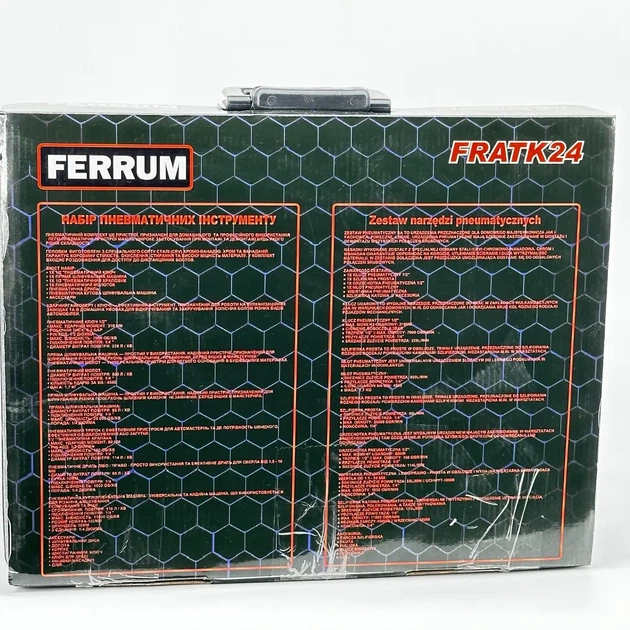Набір пневмоінструментів FERRUM FRATK24 24 ел - изображение 4