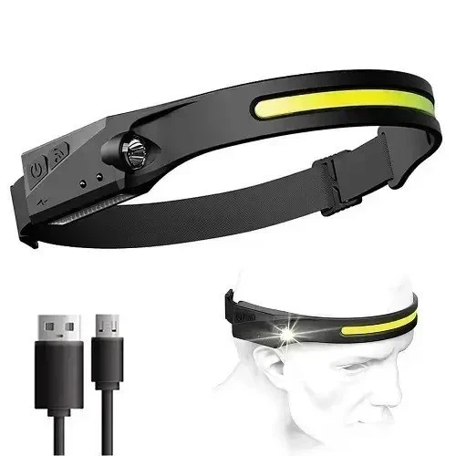 Налобный фонарик BL G28 XPE+COB с сенсором - Фото 2 Налобный фонарик BL G28 XPE+COB с сенсором - изображение 2