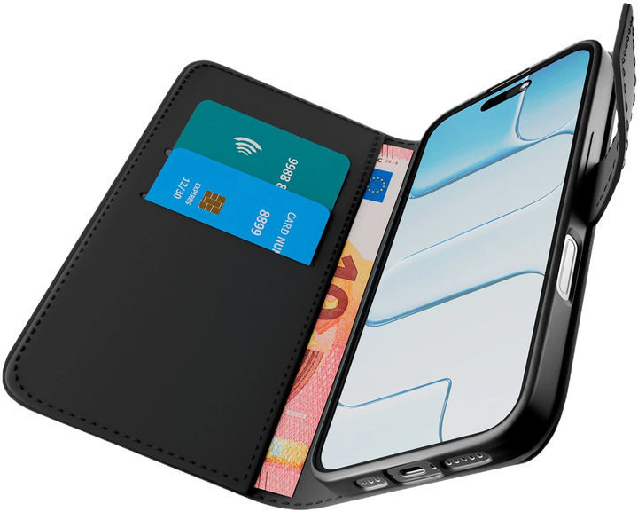 Etui z klapką Puro Wallet Stand Case do iPhone 17 Pro Max Black (8018417525766) - obraz 2