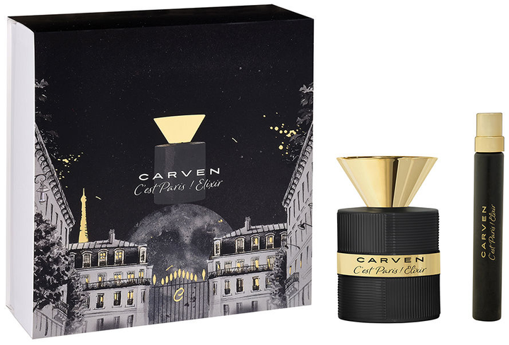 Набір для жінок Carven C'est Paris Elixir Парфумована вода 50 мл + Мініатюра Парфумована вода 10 мл (3355991226579) - Фото 1 Набір для жінок Carven C'est Paris Elixir Парфумована вода 50 мл + Мініатюра Парфумована вода 10 мл (3355991226579) - зображення 1