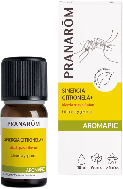 Olejek eteryczny na komary Pranarom Sinergia Citronela+ 10 ml (5420008525391) - Zdjęcie 1 Olejek eteryczny na komary Pranarom Sinergia Citronela+ 10 ml (5420008525391) - obraz 1