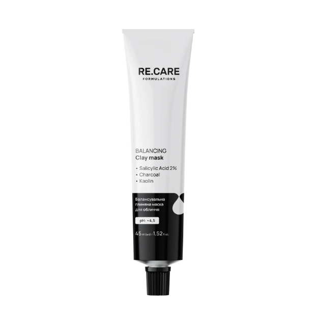Маска глиняная балансировочная для лица Re.Care Balancing Clay Mask 45 мл - Фото 2 Маска глиняная балансировочная для лица Re.Care Balancing Clay Mask 45 мл - изображение 2
