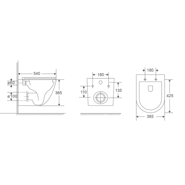 Унітаз підвісний Rimless Білий Mixxus Premium Ellipse MP6466 (00150281) - Фото 2 Унітаз підвісний Rimless Білий Mixxus Premium Ellipse MP6466 (00150281) - изображение 2