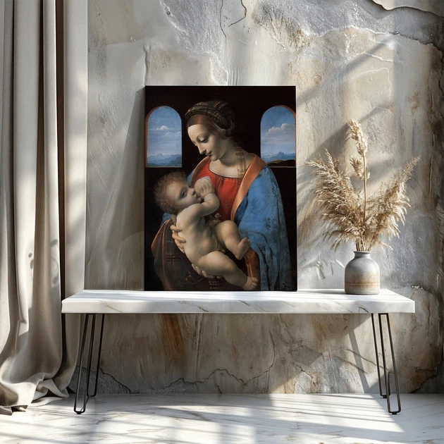 Интерьерная картина Мадонна Литта, Леонардо да Винчи, Leonardo da Vinci, The Litta Madonna, 40×30 см (id6759) - изображение 3