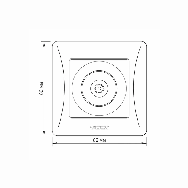 Розетка TV одинарная телевизионная белая VIDEX BINERA VF-BNSK1TVME-W - Фото 5 Розетка TV одинарная телевизионная белая VIDEX BINERA VF-BNSK1TVME-W - изображение 5