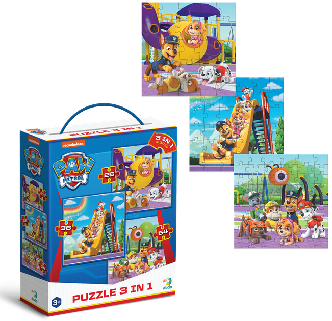 Пазл 3 в 1 Paw Patrol. Ігровий майданчик - изображение 2