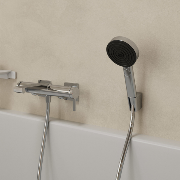 Змішувач для ванни HANSGROHE TECTURIS 73420000, хром, настінний - Фото 3 Змішувач для ванни HANSGROHE TECTURIS 73420000, хром, настінний - изображение 3