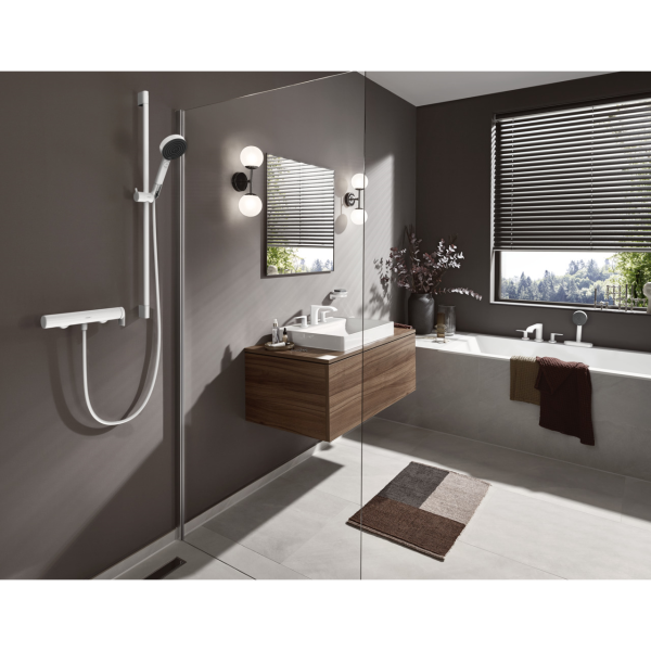 Змішувач для душу HANSGROHE VIVENIS, білий/матовий, настінний - изображение 4