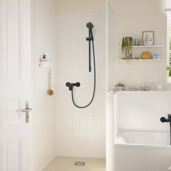 Змішувач для душу HANSGROHE REBRIS S, чорний/матовий, настінний - Фото 4 Змішувач для душу HANSGROHE REBRIS S, чорний/матовий, настінний - изображение 4