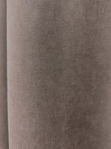 Комплект коротких штор VR-Textil Микровелюр Petek № 1825ш Какао 140х170 см 2 шт (35-0449) - изображение 6