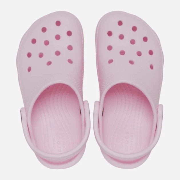 Дитячі крокси-сабо Crocs Classic Clog світло-рожеві для дівчинки с7 (23-24) на стопу 14.1-14.8 см - Фото 2 Дитячі крокси-сабо Crocs Classic Clog світло-рожеві для дівчинки с7 (23-24) на стопу 14.1-14.8 см - зображення 2