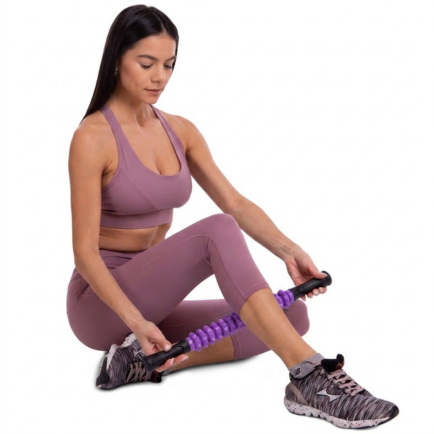 Массажер палка роликовый 13 массажеров SP-Sport Massager Bar 88104 Violet - изображение 5