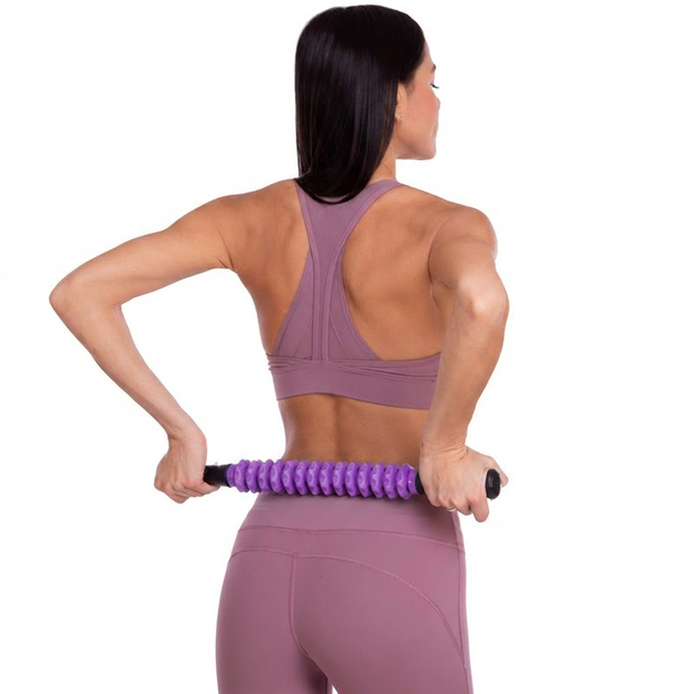 Массажер палка роликовый 13 массажеров SP-Sport Massager Bar 88104 Violet - изображение 6