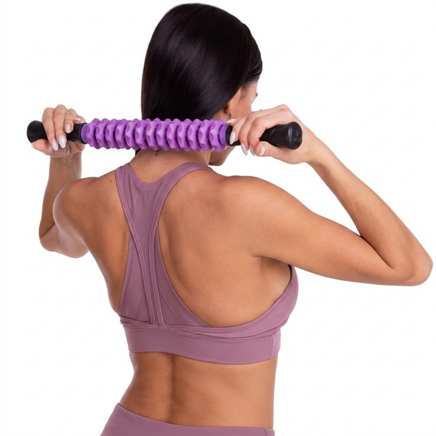 Массажер палка роликовый 13 массажеров SP-Sport Massager Bar 88104 Violet - изображение 8