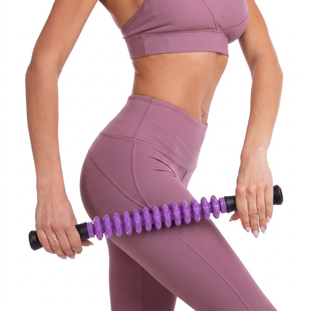 Массажер палка роликовый 13 массажеров SP-Sport Massager Bar 88104 Violet - изображение 9