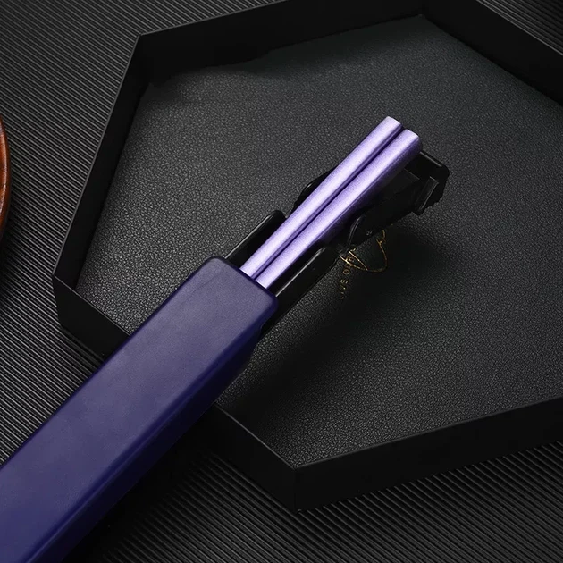 Китайські прямокутні Палички для їжі "Purple" в комплекті з Кейсом багаторазові нержавіючі - Фото 2 Китайські прямокутні Палички для їжі "Purple" в комплекті з Кейсом багаторазові нержавіючі - зображення 2