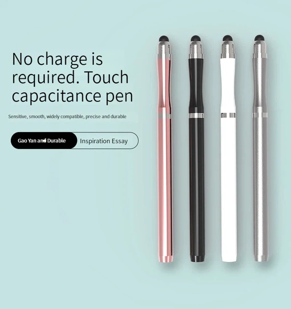 Универсальный Емкостный Стилус - Ручка 2 в 1 Touch Pen Золото для телефона планшета сенсорного экрана - изображение 6