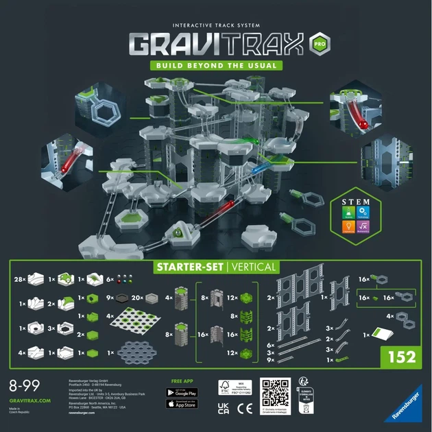 Klocki konstrukcyjne Ravensburger GraviTrax Pro Zestaw Startowy 153 elementy (4005556224265) - obraz 3