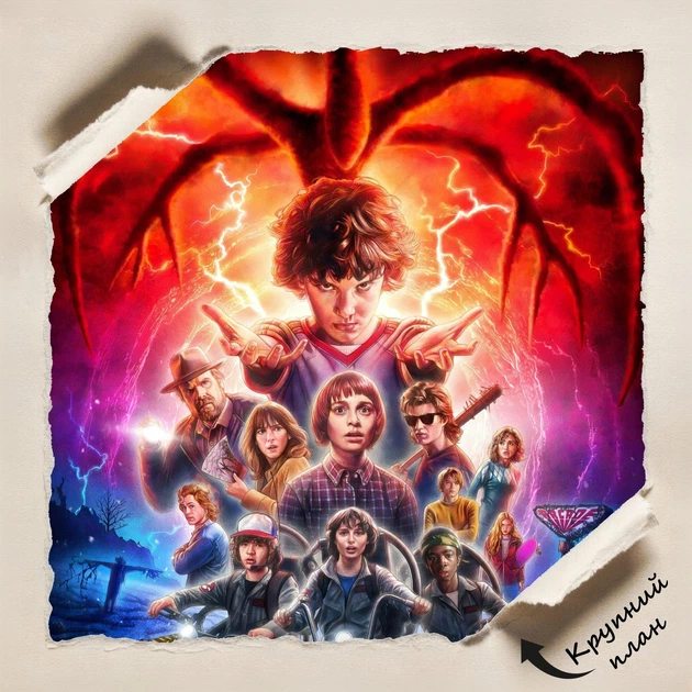 Постер Дивні Дива, Stranger Things 2, постер по серіалу, A2 60×40 см (id1194) - зображення 5