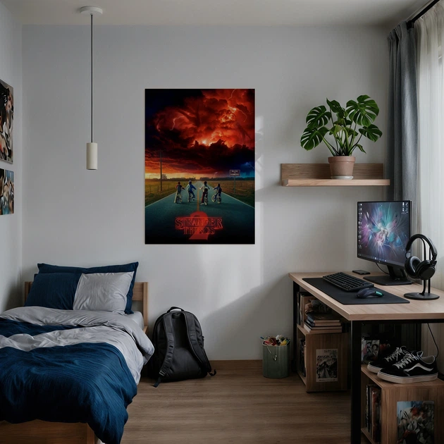 Інтер'єрна картина Дивні Дива, Stranger Things 2, постер по серіалу, 60×43 см (id1195) - зображення 3
